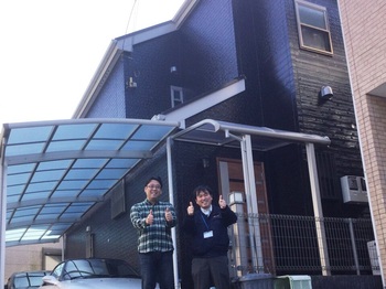 カーポート新設工事でお世話になってからの、屋根・外壁塗装工事、玄関テラス交換工事、ベランダFRP防水工事など大変お世話になりました。内装の追加依頼もお受け致しました。いつも本当に有り難うございます！