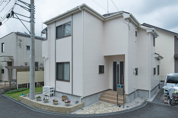 【　新着　】  東京都小平市　T様邸　屋根外壁塗装工事 ＋ ローラーストーン工事