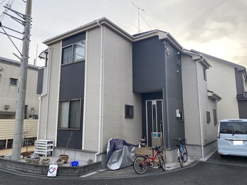 【　新着　】  東京都小平市　T様邸　屋根外壁塗装工事 ＋ ローラーストーン工事